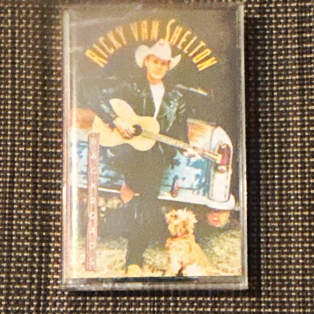 Ricky Van Shelton Backroads Country Album Cassette, Standard Jewel Case